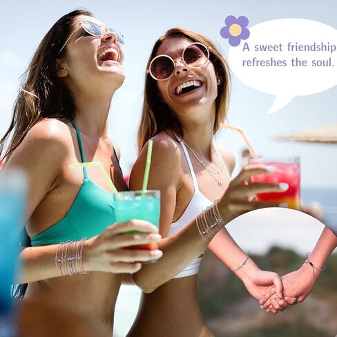 30 مجموعة من أساور الصداقة المنسوجة القابلة للتعديل المصنوعة يدويًا على شكل نجمة مع أفضل بطاقات الأصدقاء وحقائب الأورجانزا من أساور حبل بوهو الساحرة للفتيات والأطفال والنساء وديكورات هدايا الحفلات in Kuwait