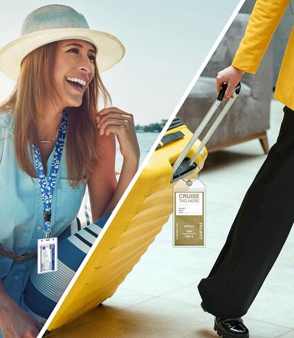 6pack Cruise Luggage Tag Holder, 2pack Cruise Lanyard for Ship Cards, for Royal Caribbean & Celebrity, Carnival, Holland, MSC, NCL, Princess etc. Cruise Essentials 2024. Red+Light Blue in Saudi Arabia