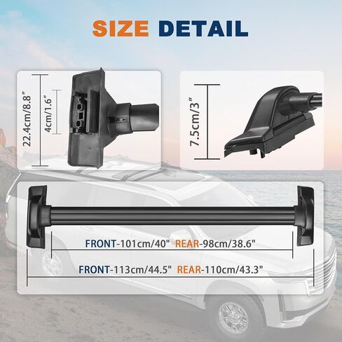 165LBs Roof Rack Cross Bars Aluminum Compatible for 2007-2011 Honda CRV CR-V EX-L EX LX Rooftop Luggage Carrier Rack crossbars for Bike Snowboard Skiboard Box in Saudi Arabia