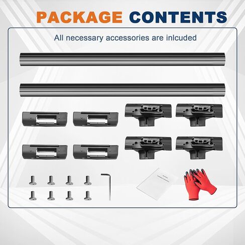 165LBs Roof Rack Cross Bars Aluminum Compatible for 2007-2011 Honda CRV CR-V EX-L EX LX Rooftop Luggage Carrier Rack crossbars for Bike Snowboard Skiboard Box in Saudi Arabia