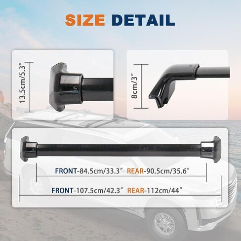 165LBs Roof Rack Cross Bars Aluminum Compatible for 2007-2011 Honda CRV CR-V EX-L EX LX Rooftop Luggage Carrier Rack crossbars for Bike Snowboard Skiboard Box in Saudi Arabia