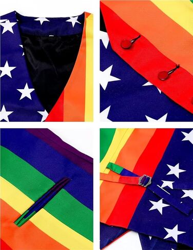 2-Piece Festival Suit Vest for Men, Party Waistcoat Vest & Bow Tie in Saudi Arabia