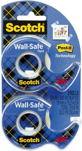 Scotch® Wall-Safe Tape, 3/4" x 650", Clear in Saudi Arabia