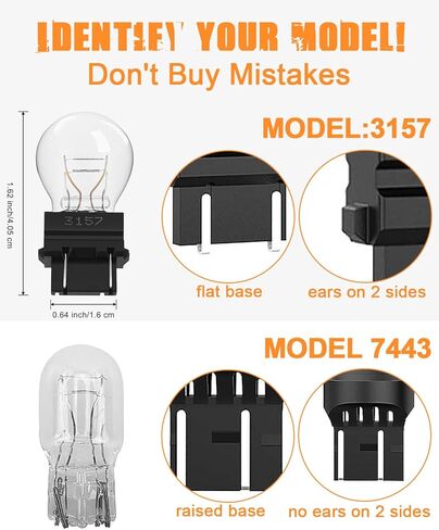 2024 جديد CANBUS 7440/7443 LED لمبة أضواء الفرامل الحمراء، 7441 7444 T20 992 W21W استبدال LED لأضواء وقوف السيارات الخلفية، مقاومة مدمجة مضادة للفلاش خالية من الأخطاء (حزمة من 2) in Kuwait