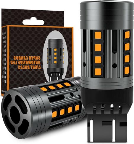 2024 New CANBUS 7440/7443 LED Bulb Red Brake Lights,7441 7444 T20 992 W21W LED Replacement for Tail Parking Lights,Anti Hyper Flash Built-in Resistor Error Free (Pack of 2) in Saudi Arabia