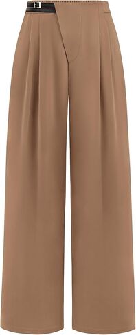 PRETTYGARDEN Women's Wide Leg Pants Dressy High Waisted Business Casual Work Office Suit Palazzo Pant Trousers in Saudi Arabia