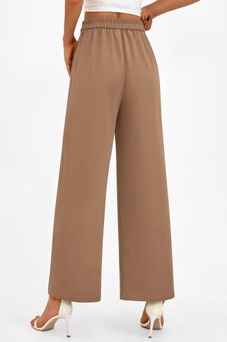 PRETTYGARDEN Women's Wide Leg Pants Dressy High Waisted Business Casual Work Office Suit Palazzo Pant Trousers in Saudi Arabia