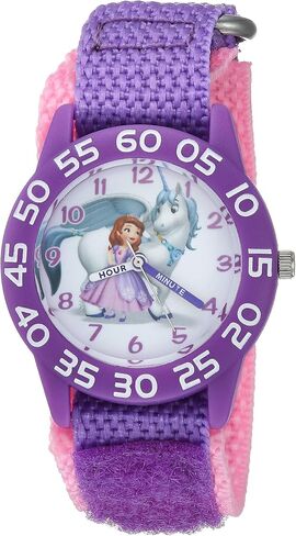 Disney Jr Kids' Plastic Time Teacher Analog Quartz Nylon Strap Watch in Saudi Arabia