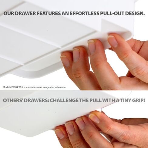 Officemate Medium Self-Adhesive Under Desk Drawer, Black, 6" x 10.75" x 1.875" (22532) in Saudi Arabia