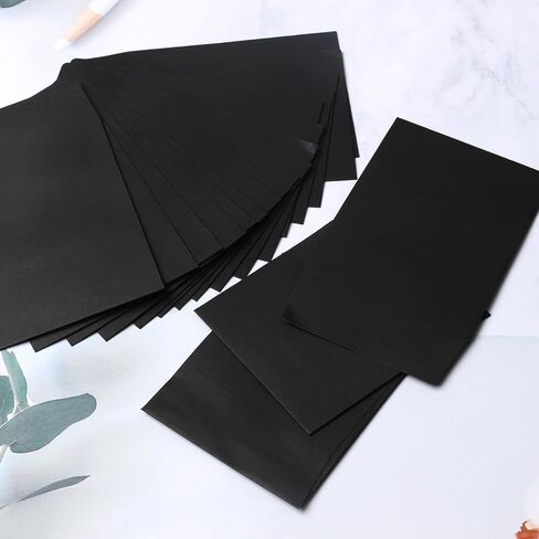200 Pack Mini Envelopes, 2.8 x 3.5 Inch Coin and Small Parts Envelopes with Gummed Flap for Gift Cards Wedding Favors Baby Showers Garden, Black in Saudi Arabia