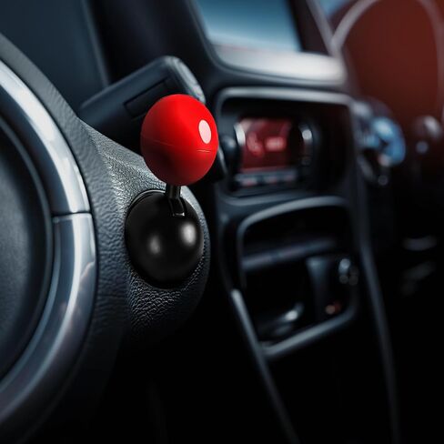 Car Push Start Button Rocker: Car One Button Start Lever Car Engine Start Stop Button Joystick Plastic Ball-bar Automotive One-Touch Start Button Starter Cover Decorative Accessories in Saudi Arabia