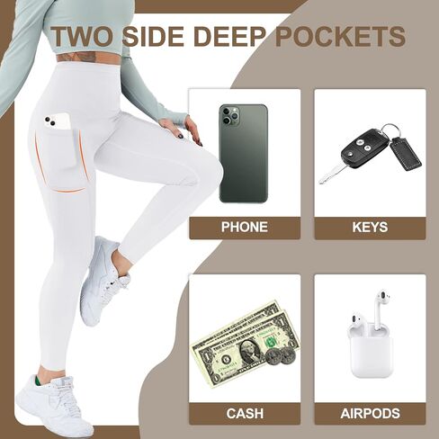 CAMPSNAIL Fleece Lined Leggings Women - Thick Soft High Waisted Black Tummy Control Thermal Warm Velvet Pants for Cold Winter in Saudi Arabia