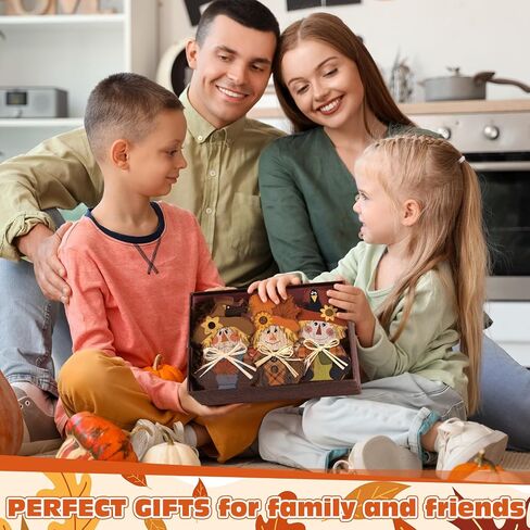 Ferraycle 3 قطع عيد الشكر الفزاعة ديكور الخريف ديكور الخريف مزرعة علامة ريفي صينية الطبقات ديكورات الطاولة المركزية الدائمة كتلة خشبية علامة للهالوين مطبخ المنزل in Saudi Arabia