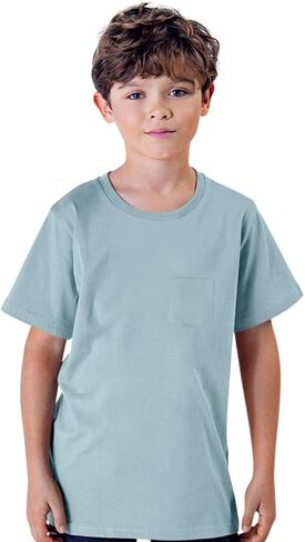Brix Boys' Short Sleeve Tees- Pocket Crewneck Shirts 3 pack. in Kuwait
