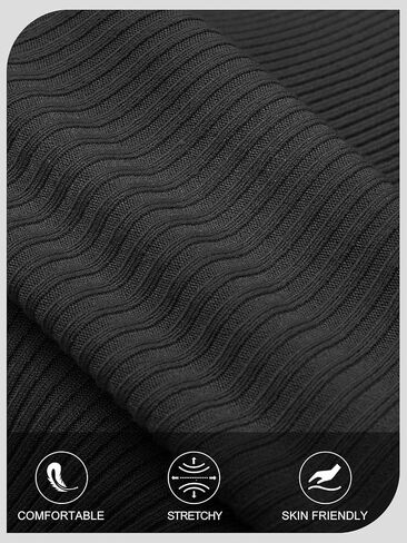 MEROKEETY Women's Long Sleeve Ribbed Bodysuits Crew Neck Slim Body Suits 2024 Knit Sweater Tops in Saudi Arabia