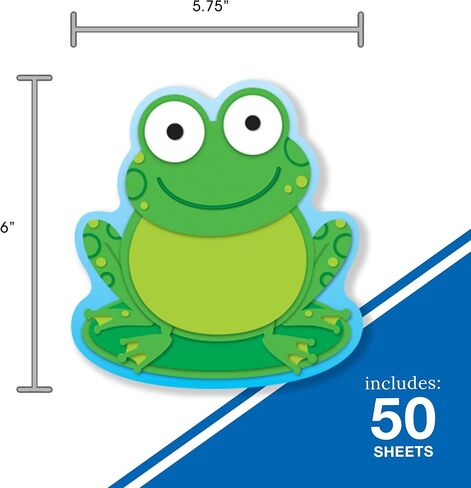 Carson Dellosa Frog Notepad—Writing Tablet With Colorful Note Paper for To-Do Lists, Important Notes, Reminders, Checklists, Drawing Sketch Pad (50 Sheets) in Saudi Arabia