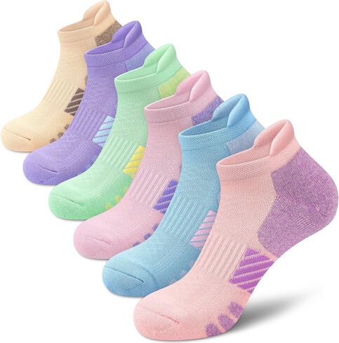 Ankle Socks Women Running Athletic Cushioned Socks 6 Pairs in Saudi Arabia