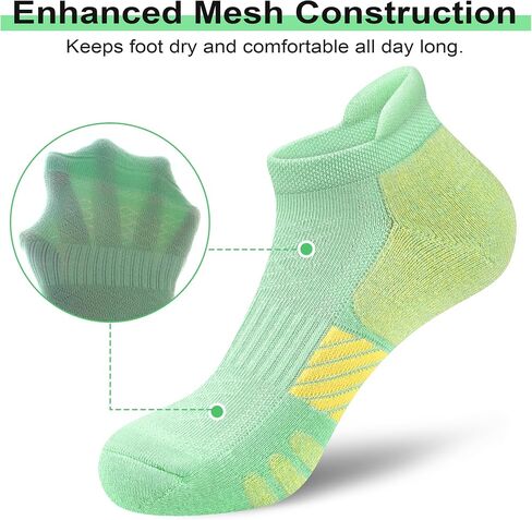 Ankle Socks Women Running Athletic Cushioned Socks 6 Pairs in Saudi Arabia