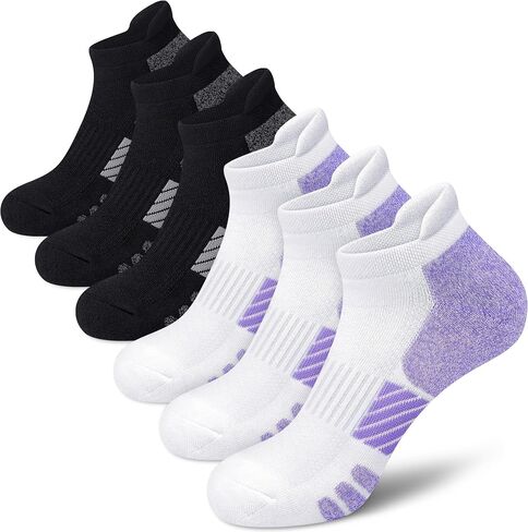 Ankle Socks Women Running Athletic Cushioned Socks 6 Pairs in Saudi Arabia