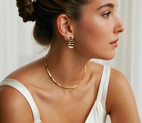 𝗖𝗢𝗥𝗜𝗫𝗧𝗔𝗟 Tear Drop Earrings Jewelry, Teardrop Earrings for Women, Bottega Drop Earrings, Rainbow earrings,Hypoallergenic Earrings,Hoop Earring for Women,Cute Green Flower Earrings,Jewelry for Women in Saudi Arabia