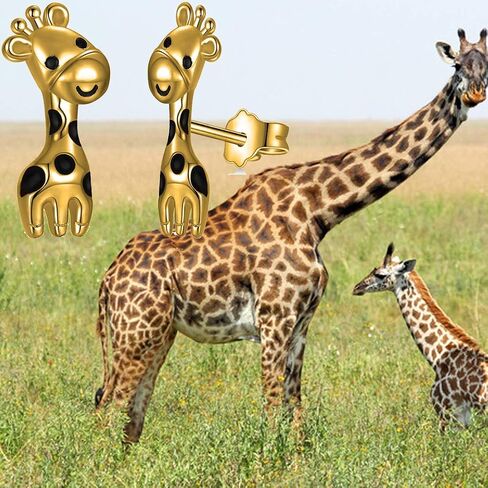 HOLLP Giraffe Earrings Animal Jewelry Giraffe Lovers Gift for Mom Girlfriend Women Teen Girls in Saudi Arabia