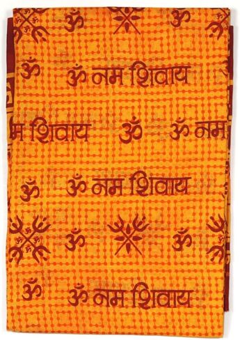 100% Cotton Meditation Yoga Scarf Shawl Large Beach Wrap Hindu Prayer Stole OM Hare Krishna print in Kuwait
