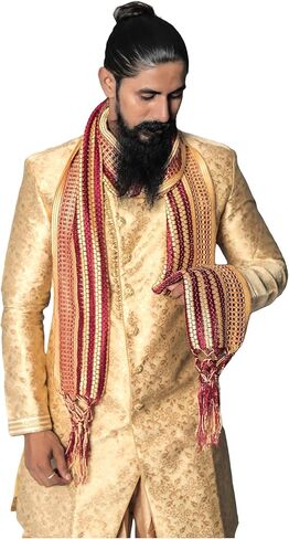 Indian Traditional Sherwani Kurta Dupatta Shawl Scarf For Men (Only Dupatta) in Saudi Arabia