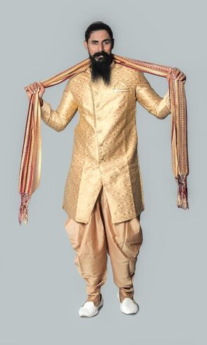 Indian Traditional Sherwani Kurta Dupatta Shawl Scarf For Men (Only Dupatta) in Saudi Arabia