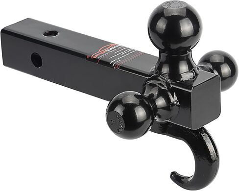 كرة ثلاثية من الفئة III/IV مقاس 2 بوصة مع خطاف وساق مجوفة، باللون الأسود in Kuwait