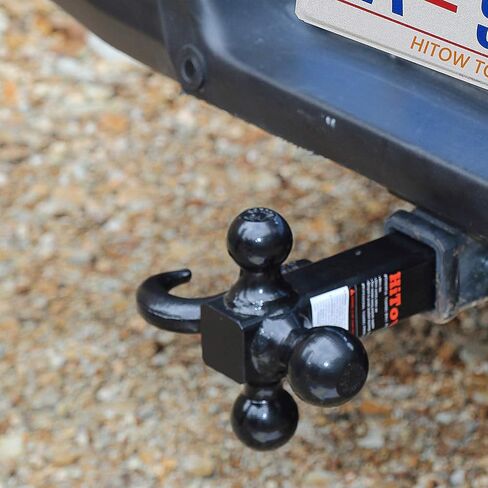 كرة ثلاثية من الفئة III/IV مقاس 2 بوصة مع خطاف وساق مجوفة، باللون الأسود in Kuwait