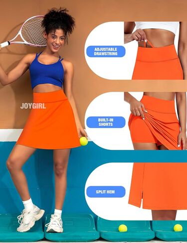 Knee Length Skorts Skirts for Women with Shorts High Waist Golf Skirt 20" Tennis Skirt Athletic Skort with Pockets in Saudi Arabia