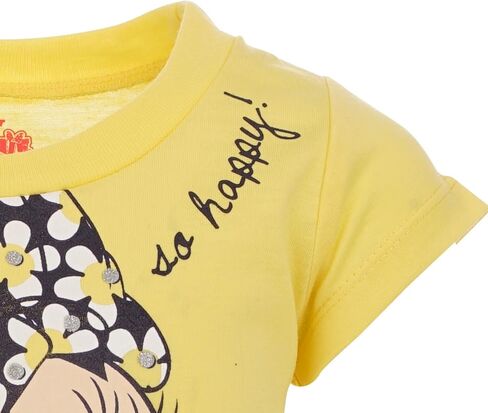 Disney Minnie Mouse Peplum T-Shirt and Bike Shorts Outfit Set Infant to Big Kid in Saudi Arabia