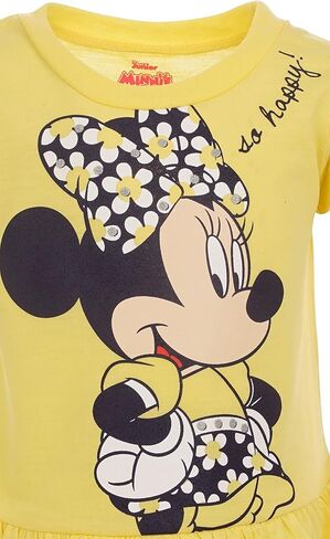 Disney Minnie Mouse Peplum T-Shirt and Bike Shorts Outfit Set Infant to Big Kid in Saudi Arabia
