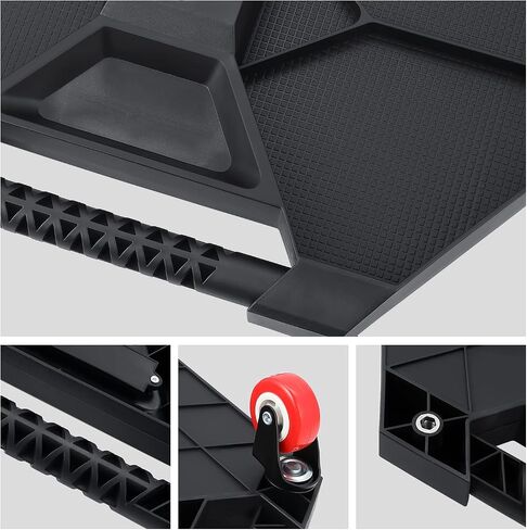 DNA Motoring TOOLS-00200 Automotive Rolling Tool Creeper with Lamp, 4 X 2" Swivel Casters, 30 lbs Load Capacity, Black in Saudi Arabia