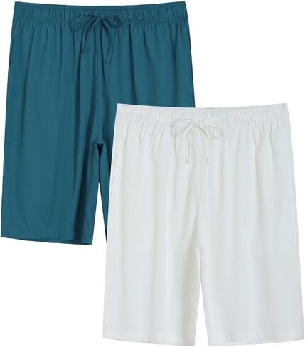 Latuza Men's Silky Pajama Shorts Bamboo Viscose Sleep Shorts in Saudi Arabia
