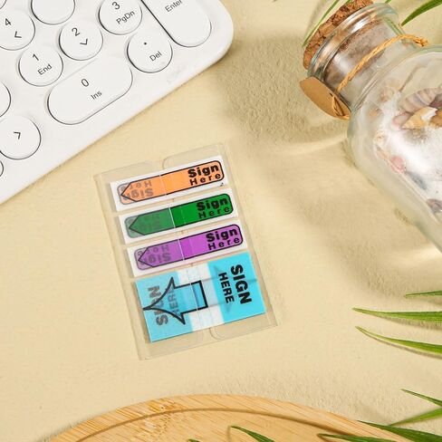 500pcs Stickers(5 Pack) Sign Here Labels, Initial Here Flags Stickers Sign Here Sign and Date Here Tabs Signature Message Tags with Dispenser Arrow Labels for School Office (Blue 1) in Saudi Arabia