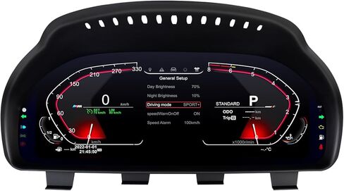 12.3 inch Digital Dash Instrument Cluster for BMW 5/6/7/X3/X4/X5/X6 Series, F01 F02 F03 F04 F06 F07 F10 F11 F15 F16 F18 F25 F26 Digital Cluster Instrument Speedometer Replacement (5 Series) in Saudi Arabia