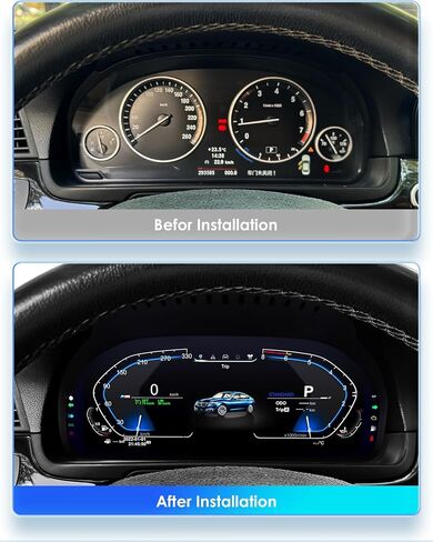 12.3 inch Digital Dash Instrument Cluster for BMW 5/6/7/X3/X4/X5/X6 Series, F01 F02 F03 F04 F06 F07 F10 F11 F15 F16 F18 F25 F26 Digital Cluster Instrument Speedometer Replacement (5 Series) in Saudi Arabia