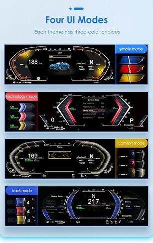 12.3 inch Digital Dash Instrument Cluster for BMW 5/6/7/X3/X4/X5/X6 Series, F01 F02 F03 F04 F06 F07 F10 F11 F15 F16 F18 F25 F26 Digital Cluster Instrument Speedometer Replacement (5 Series) in Saudi Arabia