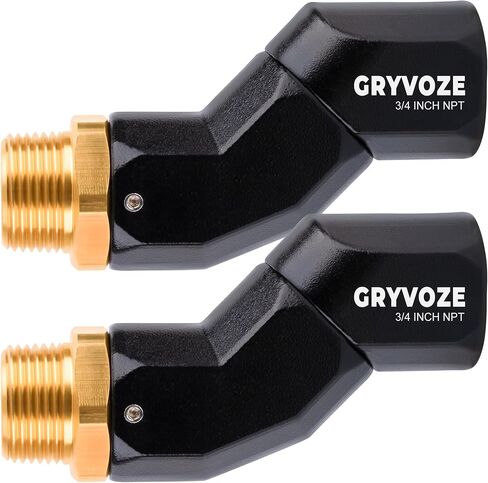 2PCS 3/4 Inch NPT Fuel Hose Nozzle Swivel - Multi Plane 360° Rotating Connector for Fuel, Water, Diesel, Gasoline, Kerosene Transfer Pumps, Tanks, and Nozzles in Saudi Arabia