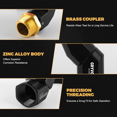 2PCS 3/4 Inch NPT Fuel Hose Nozzle Swivel - Multi Plane 360° Rotating Connector for Fuel, Water, Diesel, Gasoline, Kerosene Transfer Pumps, Tanks, and Nozzles in Saudi Arabia