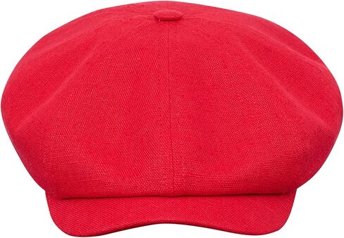 Sterkowski Rowdy Flat Cap for Men and Women | 100% Linen Newsboy Cap | Elegant 8 Panel Gatsby Cap in Saudi Arabia