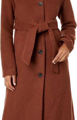 Avec Les Filles Wool Blend Overlap Collar Coat in Saudi Arabia
