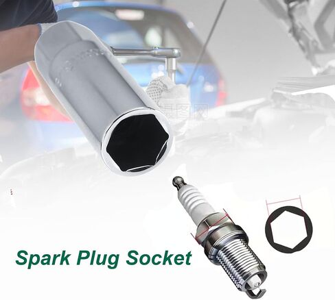 3/8 "محرك شرارة التوصيل مجموعة مقابس ، معيار SAE 5/8 13/16 بوصة المعالجة الحرارية الكروم الفاناديوم الصلب شرارة التوصيل أداة إزالة الصواميل مجموعة in Kuwait