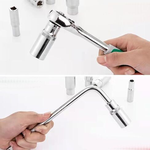 3/8 "محرك شرارة التوصيل مجموعة مقابس ، معيار SAE 5/8 13/16 بوصة المعالجة الحرارية الكروم الفاناديوم الصلب شرارة التوصيل أداة إزالة الصواميل مجموعة in Kuwait