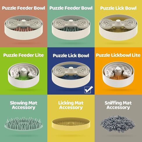 Dog Bowls for Small Dogs,Slow Feeder Dog Bowls for Dry, Wet and Raw Food, Dog Puzzle Feeder with Slow Feeder Insert, Puppy Bowls 7.5 Inch, Green in Saudi Arabia