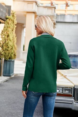 GRACE KARIN Women Casual Cardigan Knit Button Down Shirts Long Sleeve Shacket Jacket with Pockets in Saudi Arabia
