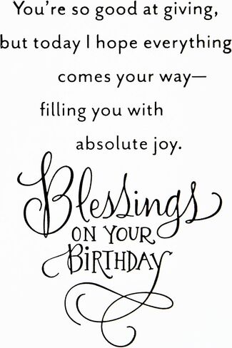 Hallmark DaySpring Religious Birthday Card (Blessings On Your Birthday) in Saudi Arabia
