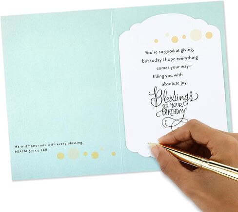 Hallmark DaySpring Religious Birthday Card (Blessings On Your Birthday) in Saudi Arabia