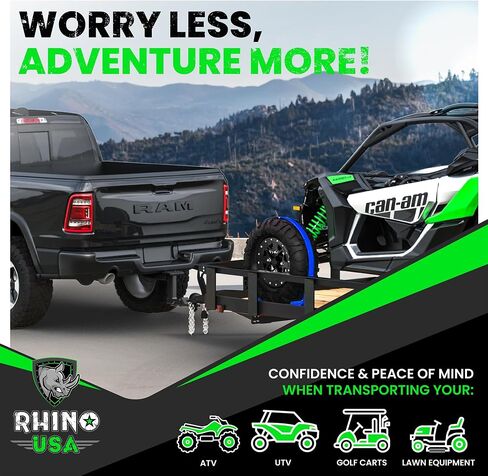أشرطة ربط السقاطة من Rhino USA E (قوة كسر 4,500 رطل) - تتضمن (4) أربطة ربط eTrack ممتازة مقاس 2 × 16 بوصة - نظام حزام شحن eTrack شديد التحمل للمقطورة والشاحنة وSxS وATV (أسود) in Saudi Arabia